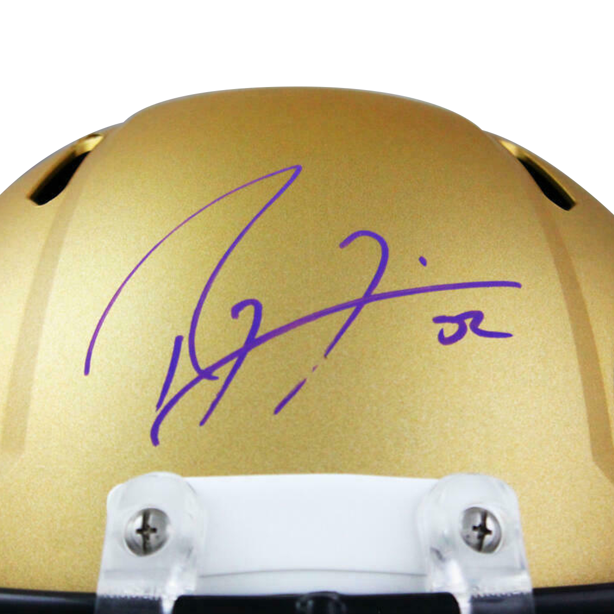 Ray Lewis Baltimore Ravens Signed F/S AMP Speed Helmet (BAS COA)