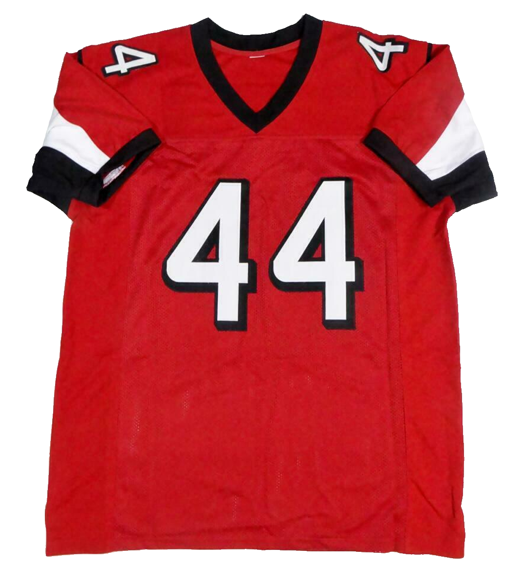 Vic Beasley Jr Autographed Red Pro Style Jersey (JSA COA)