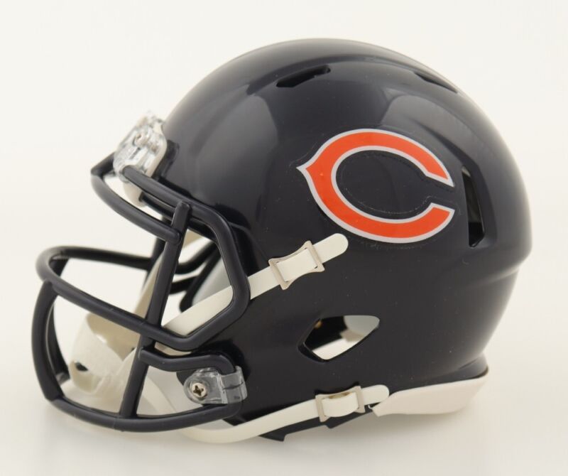 LANCE BRIGGS SIGNED AUTOGRAPHED CHICAGO BEARS SPEED MINI HELMET BECKETT COA
