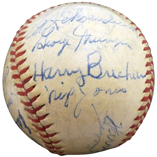 1947 Cardinals St. Louis Cardinals Signed Baseball with 27 Signatures A52646 (BAS COA), ,