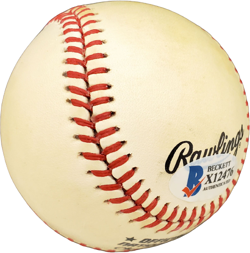 Rip Sewell Pittsburgh Pirates Signed Feeney NL Baseball X12476 (BAS COA)