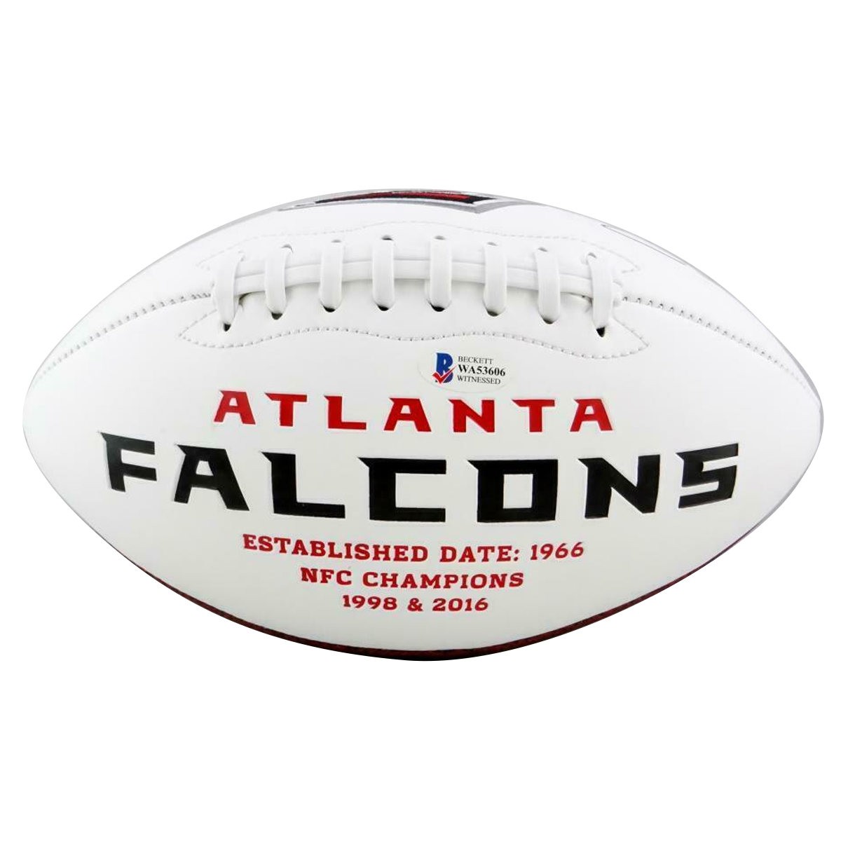 Calvin Ridley Atlanta Falcons Signed Logo Football (BAS COA)