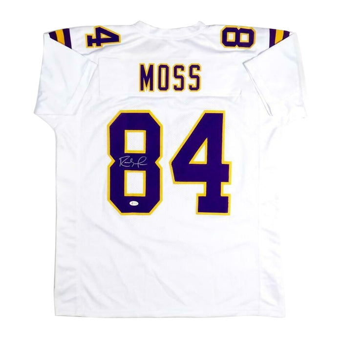 Randy Moss Signed White Pro Style Jersey (BAS COA)