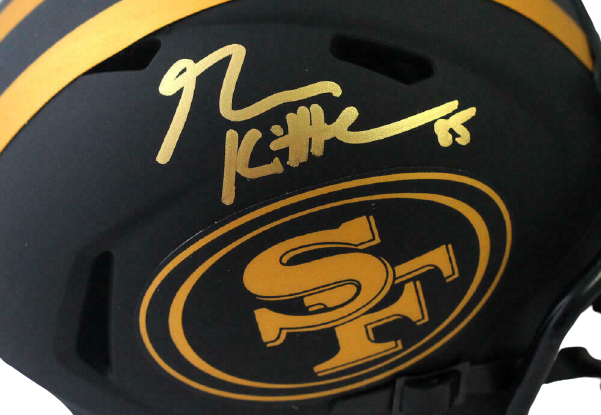 George Kittle San Francisco 49ers Signed San Francisco 49ers Eclipse Mini Helmet (BAS COA)