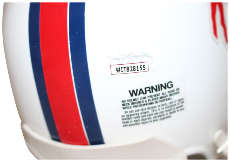 O.J. Simpson Autographed Buffalo Bills VSR4 1965-73 Mini Helmet JSA 36660