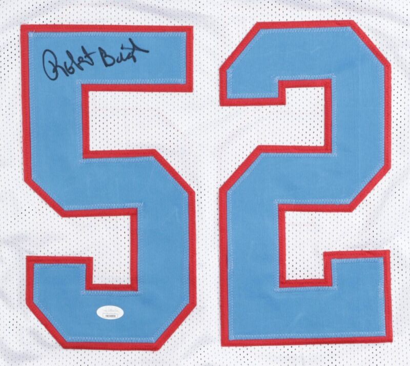 ROBERT BRAZILE SIGNED AUTOGRAPHED HOUSTON OILERS CUSTOM JERSEY JSA COA