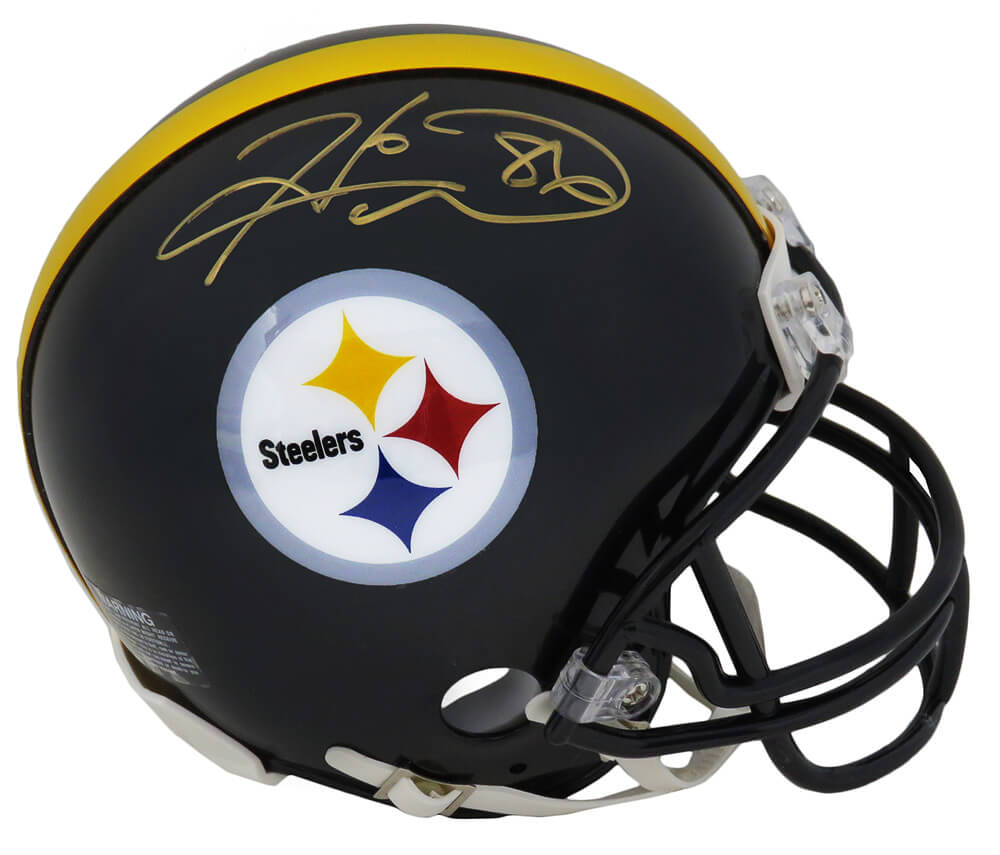 Hines Ward Pittsburgh Steelers Signed Pittsburgh Steelers Riddell Mini Helmet (SCHWARTZ)