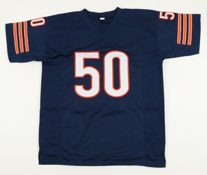 MIKE SINGLETARY SIGNED AUTOGRAPHED CHICAGO BEARS CUSTOM JERSEY BECKETT COA