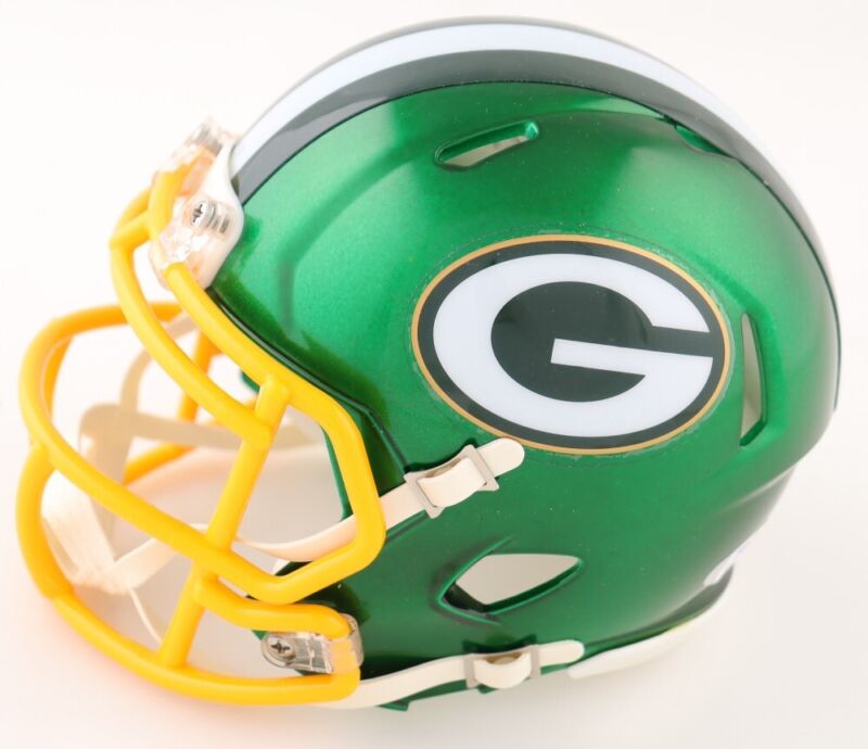 MARK CHMURA SIGNED AUTOGRAPHED GREEN BAY PACKERS FLASH MINI HELMET PSA COA