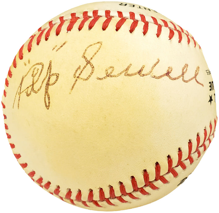 Rip Sewell Pittsburgh Pirates Signed Feeney NL Baseball X12476 (BAS COA)