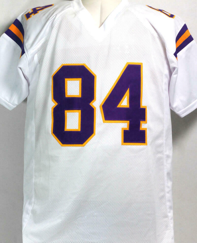 Randy Moss Minnesota Viking Autographed White Pro Style Jersey - (BAS COA)