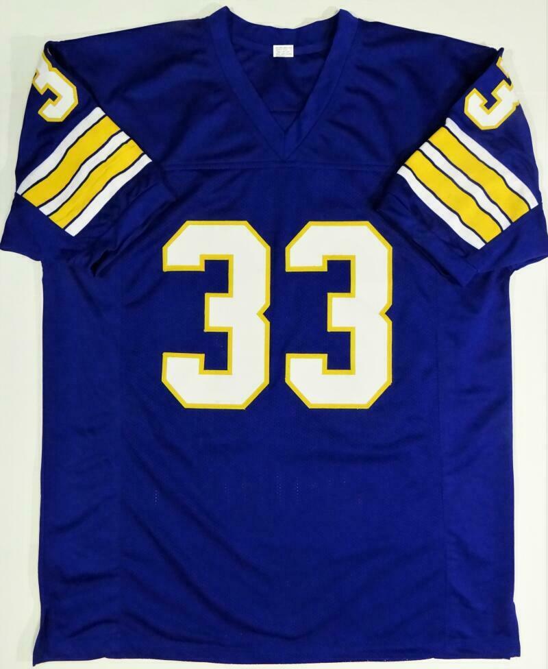 Tony Dorsett Signed Blue College Style Jersey w/ Insc (BAS COA)