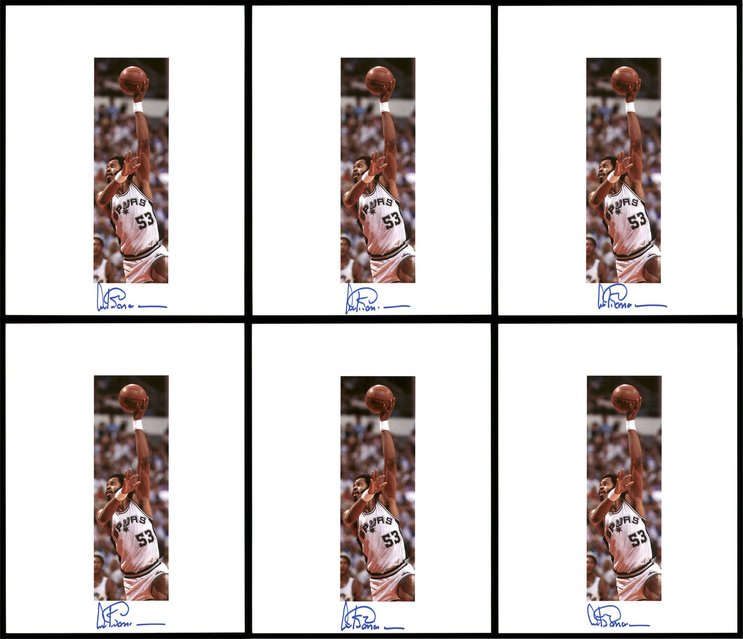 Artis Gilmore San Antonio Spurs Autographed Signed 8.5x11 Photo 12 Count Lot Spurs 194008