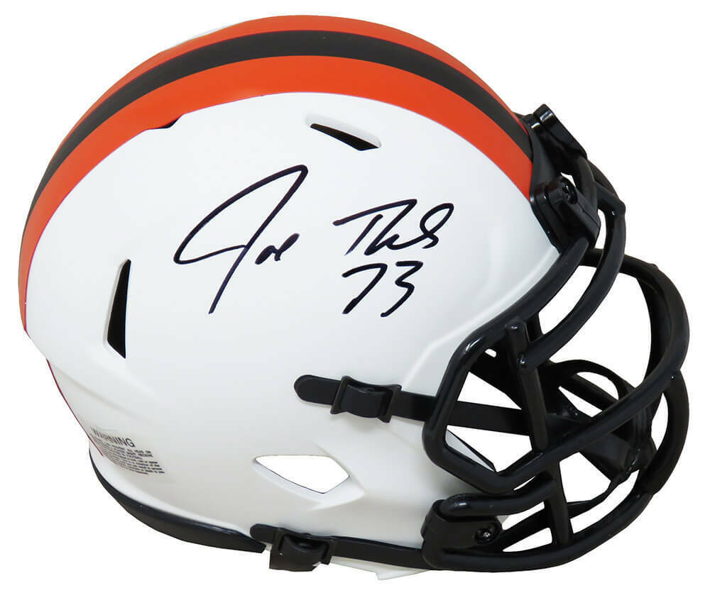Joe Thomas Cleveland Browns Signed Lunar Eclipse Riddell Mini Helmet (SS COA)
