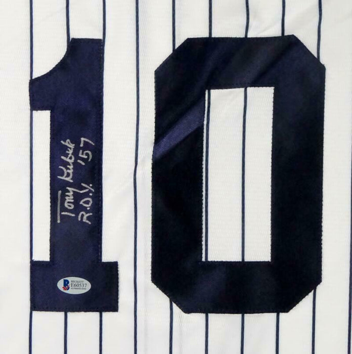 Tony Kubek New York Yankees Autographed New York Yankees P/S Jersey W/ ROY - (BAS COA)