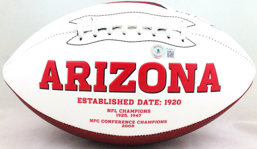 AJ Green Arizona Cardinals Signed Logo Football (BAS COA), ,