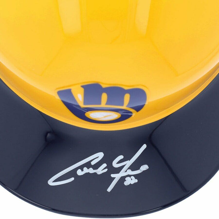 Christian Yelich Milwaukee Brewers Signed Batting Helmet (FAN COA)