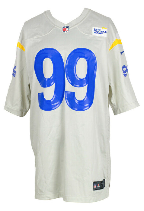 Aaron Donald Los Angeles Rams Signed Cream Nike Game Football Jersey JSA COA (St. Louis), , 