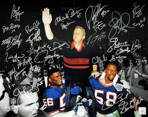 1986/1990 New York Giants Team Signed Carry Off Spotlight 16x20 Photo with 29 Signatures (SCHWARTZ), , 