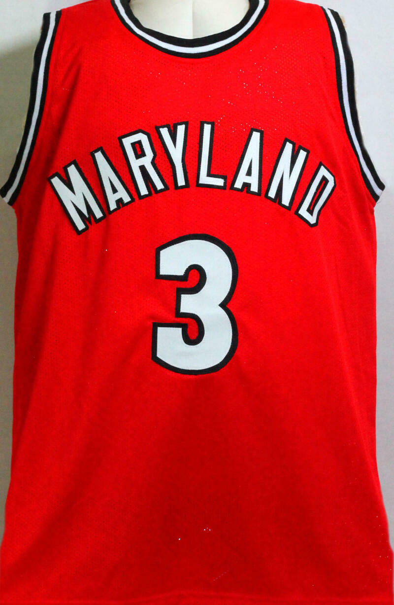 Steve Francis Autographed Red College Style Jersey (BAS COA)