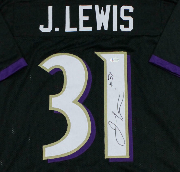 Jamal Lewis Autographed Black Pro Style Jersey (BAS COA)