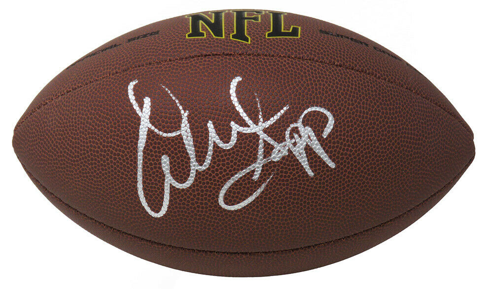 Warren Sapp Tampa Bay Buccaneers Signed Wilson Super Grip Football (SCHWARTZ)