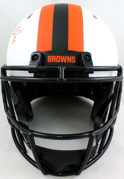 Nick Chubb Cleveland Browns Signed Authentic Lunar F/S Helmet (BAS COA)