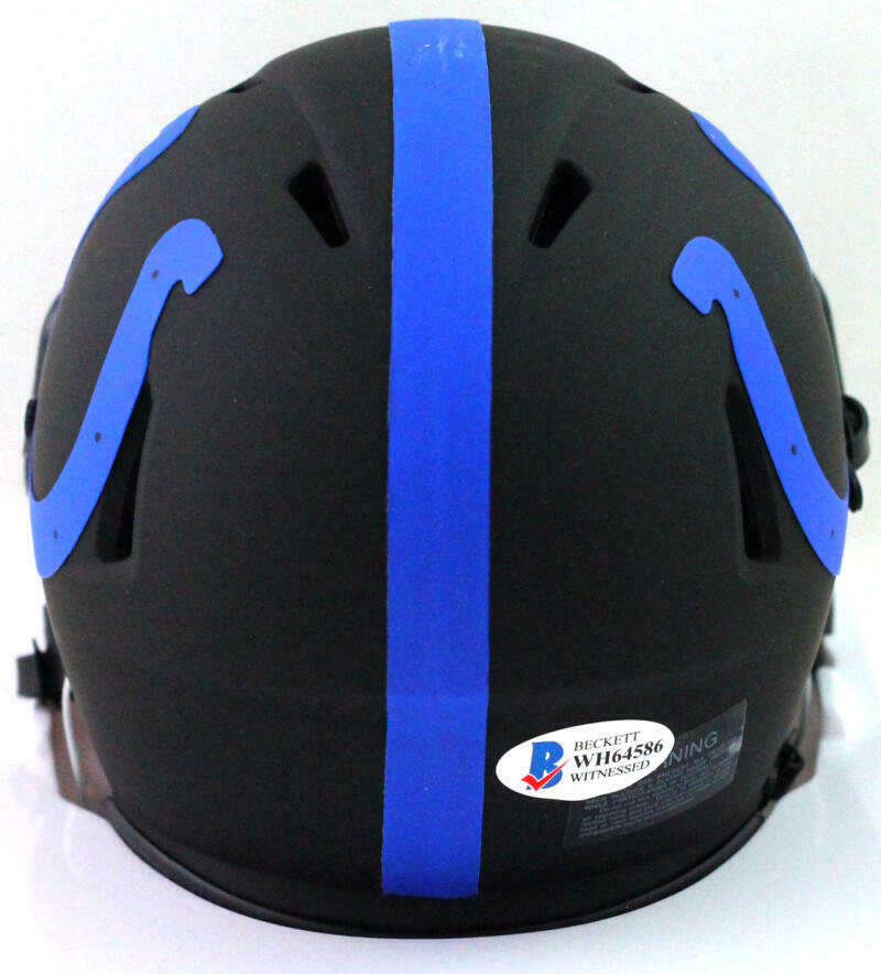 Darius Leonard Indianapolis Colts Signed Eclipse Speed Mini Helmet BAS COA (Baltimore)