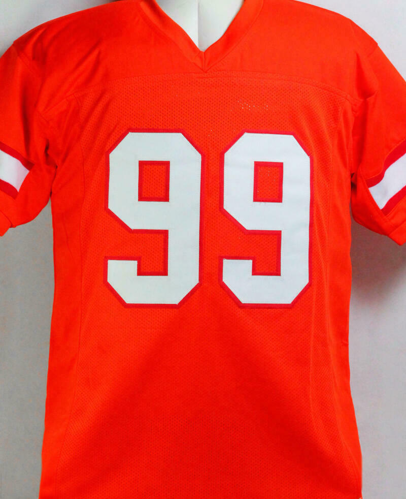 Warren Sapp Autographed Orange Pro Style Jersey w/ HOF (BAS COA)