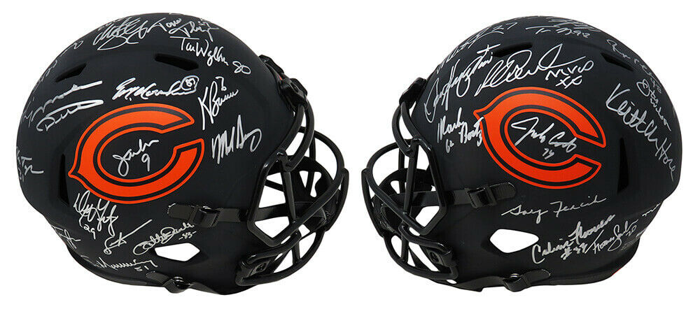 1985 Chicago Bears Team Signed Bears Eclipse Rep Helmet LE/34 (28 Sigs) (SS COA), , 