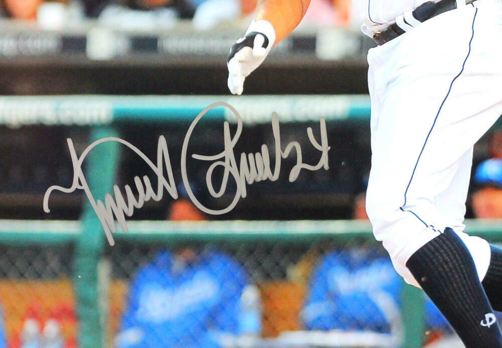 Miguel Cabrera Autographed Detroit Tigers 16x20 Post Bat HM Photo - (JSA COA)