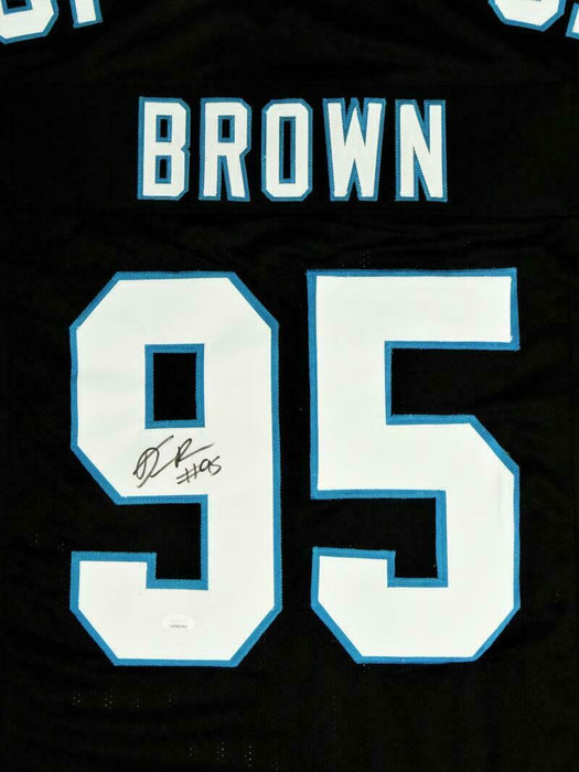 Derrick Brown Autographed Black Pro Style Jersey (JSA COA)