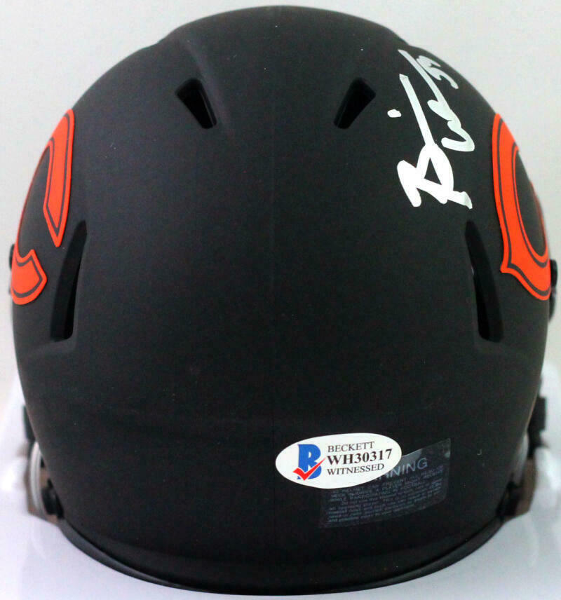 Brian Urlacher Chicago Bears Signed Eclipse Speed Mini Helmet (BAS COA)