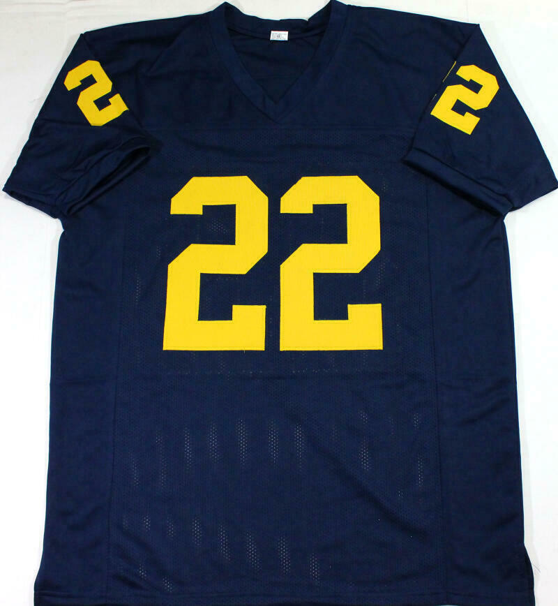 Ty Law Autographed Blue College Style Jersey (BAS COA)