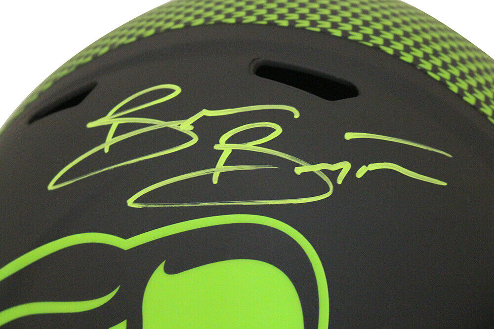 Brian Bosworth Seattle Seahawks Signed Seattle Seahawks Full-sized Eclipse Speed Helmet 31217 (BAS COA)