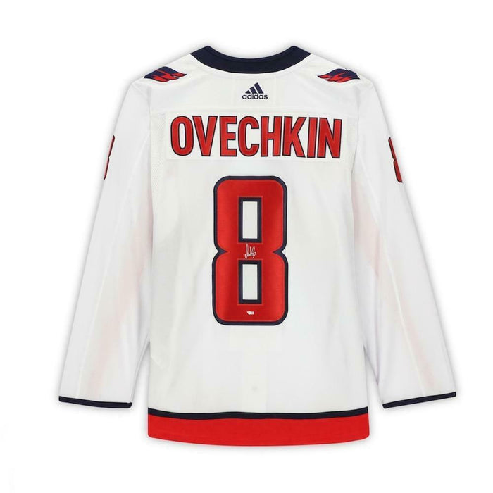 Alex Ovechkin Washington Capitals Signed Authentic White Adidas Jersey (FAN COA)