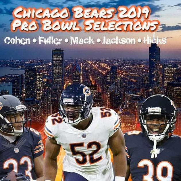Five Chicago Bears Named to 2019 NFL Pro Bowl