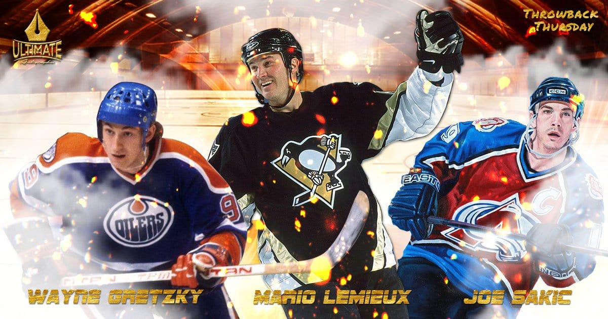 Throwback Thursday: NHL Legends Wayne Gretzky, Joe Sakic and Mario Lemieux Reach Career Milestones