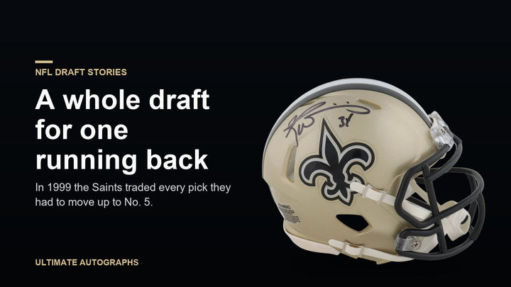 Ricky Williams signed New Orleans Saints mini helmet