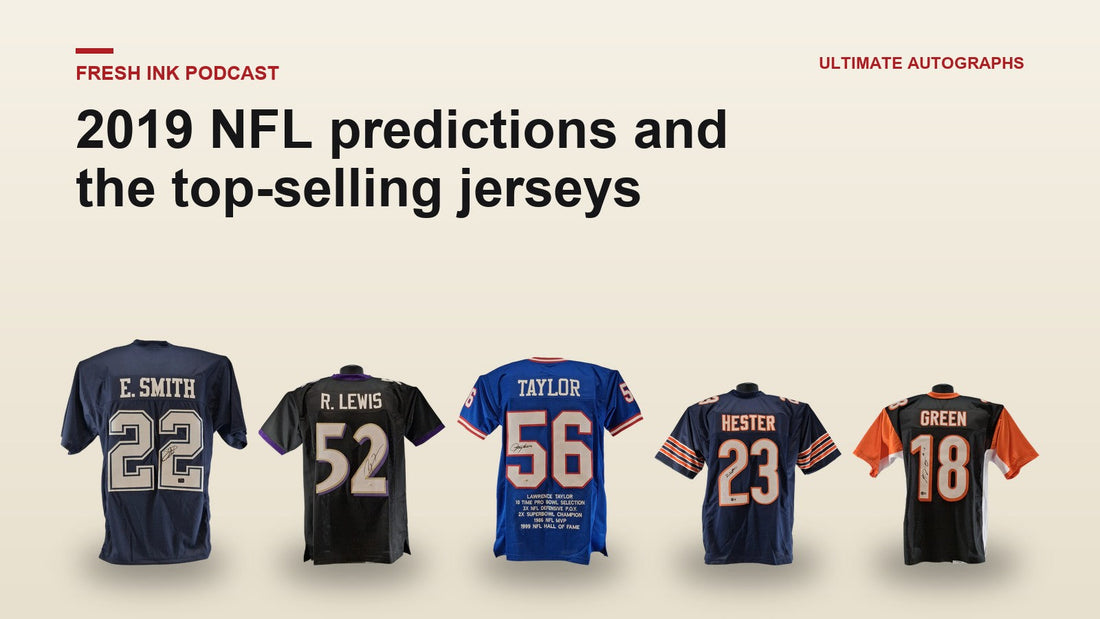 Five signed NFL jerseys: Emmitt Smith, Ray Lewis, Lawrence Taylor, Devin Hester and AJ Green