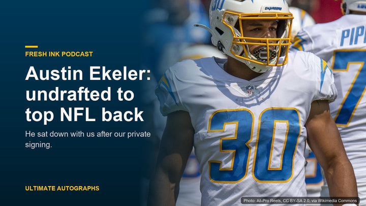 Austin Ekeler in his Los Angeles Chargers uniform