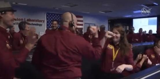 NASA Engineers Mimic NFL Celebration After InSight Lands on Mars