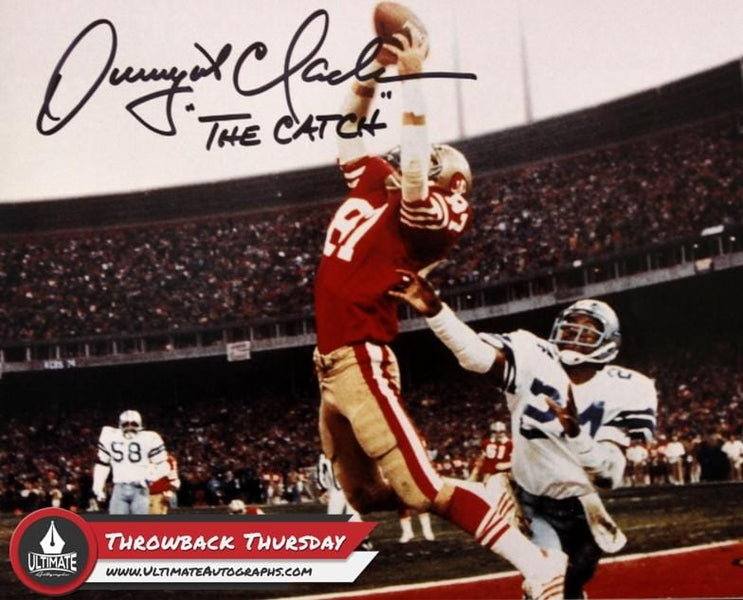 Joe Montana and Dwight Clark, The Catch on Jan. 10, 1982