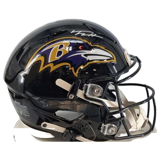 Trey Hendrickson Signed Baltimore Ravens Standard Speedflex Helmet - tight