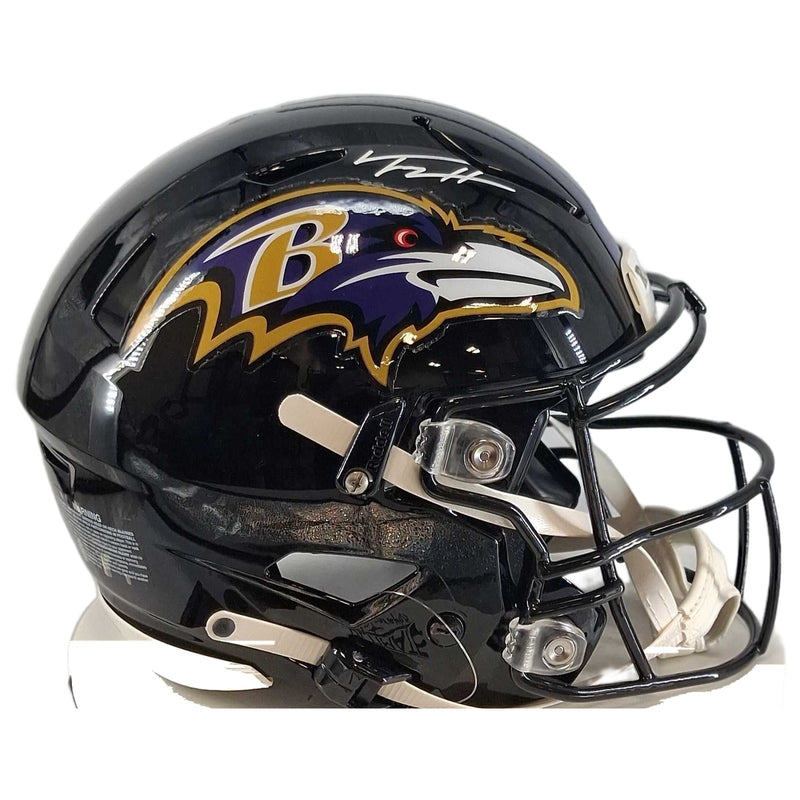 Trey Hendrickson Signed Baltimore Ravens Standard Speedflex Helmet - tight