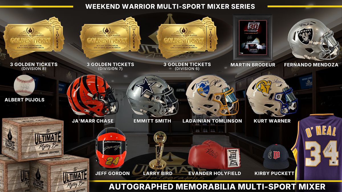 UA headliner graphic — Weekend Warrior Autographed Multi-Sport Mixer Series