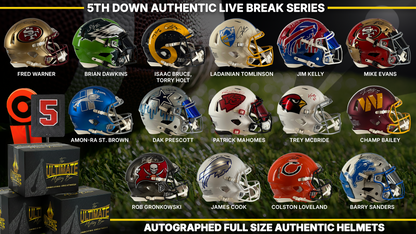 Fifth Down Autographed Authentic Helmet Live Break Series