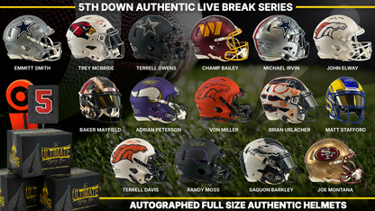 Fifth Down Autographed Authentic Helmet Live Break Series