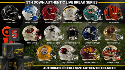 Fifth Down Autographed Authentic Helmet Live Break Series