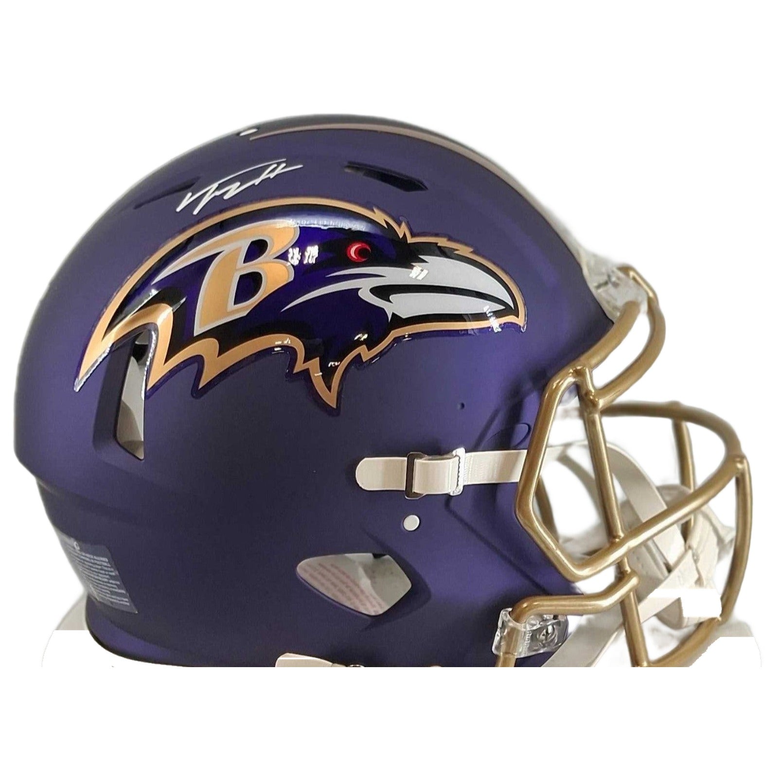 Trey Hendrickson Signed Baltimore Ravens Authentic Alternate Helmet - tight
